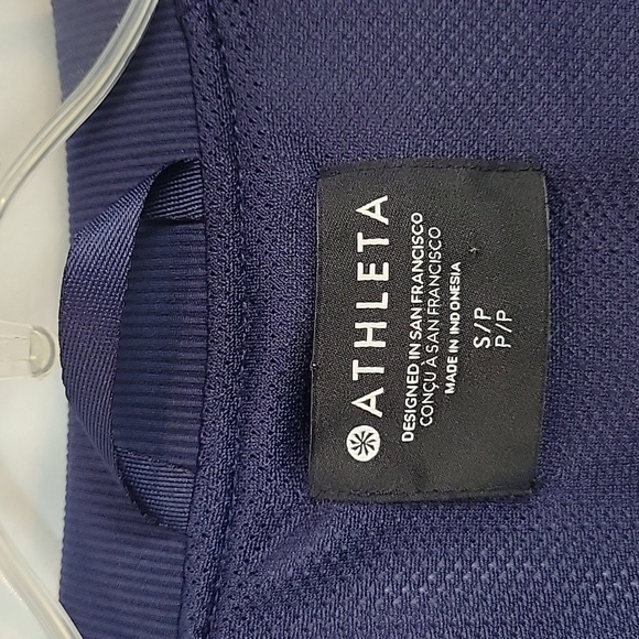 Women’s Athleta Brooklyn Bomber Jacket II blue camo - Picture 5 of 7